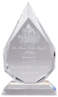 2011 Wayne State University Dr. Martin Luther King Jr. Tribute Award Present To Keynote Speaker Kareem Abdul-Jabbar (Abdul-Jabbar LOA)
